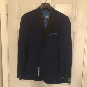 NWT Navy Blue Tuxedo Jacket by Paisley & Gray